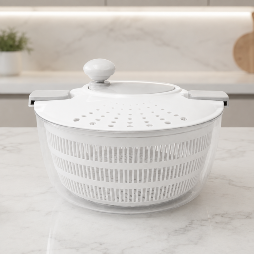 Centrífuga de Salada Manual 4L Seca Folhas e Verduras