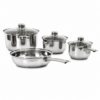 Jogo de Panelas Inox Gourmet 7 Peças com Tampa de Vidro