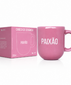 Caneca Paixão de Cerâmica 220ml Momentos