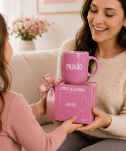 Caneca Paixão de Cerâmica 220ml Momentos