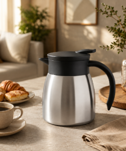 Garrafa Térmica Inox 500ml para Café com Alça