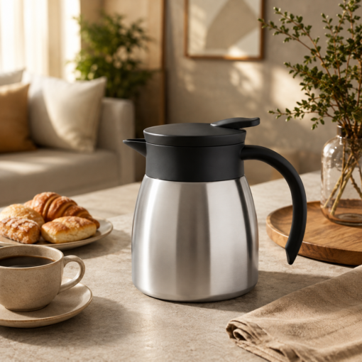 Garrafa Térmica Inox 500ml para Café com Alça