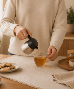 Garrafa Térmica Inox 500ml para Café com Alça