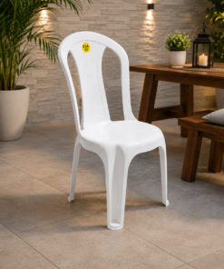 Cadeira Bistrô Sauípe Branca Resistente 154kg