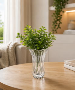 Vaso de Vidro Tulipa 22cm para Flores Decorativo