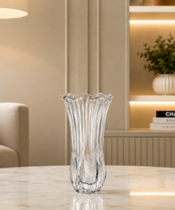 Vaso de Vidro Tulipa 22cm para Flores Decorativo