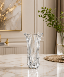 Vaso de Vidro Tulipa 22cm para Flores Decorativo
