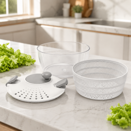 Centrífuga de Salada Manual 4L Seca Folhas e Verduras