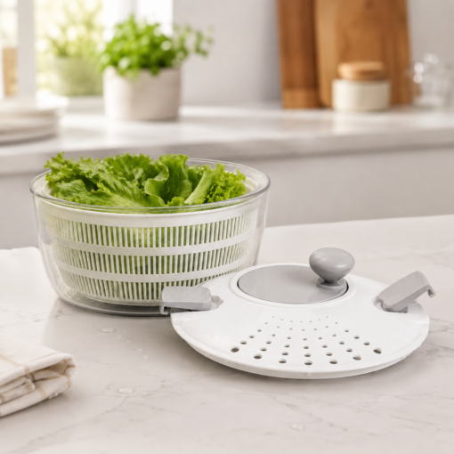 Centrífuga de Salada Manual 4L Seca Folhas e Verduras