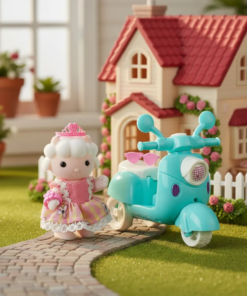 Boneca Ovelhinha com Scooter - Casinha Feliz Zoop ZP01237