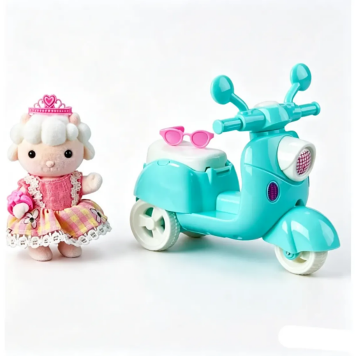 Boneca Ovelhinha com Scooter - Casinha Feliz Zoop ZP01237