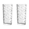 Jogo de Copos de Vidro Long Drink Fleur 360ml 6 Peças