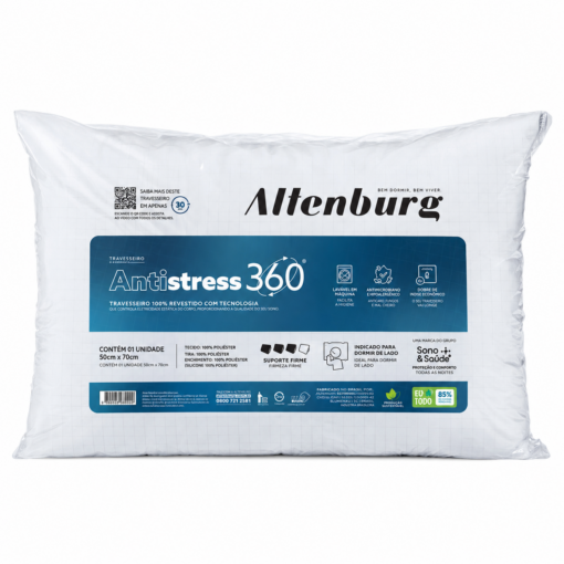 Travesseiro Antistress 360 50x70cm para Dormir