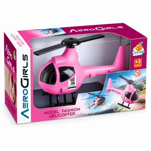 Helicóptero Infantil Aerogirls Rosa Orange Toys