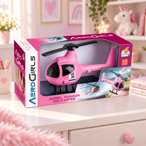 Helicóptero Infantil Aerogirls Rosa Orange Toys