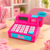 Caixa Registradora Barbie Infantil Shop de Brinquedo