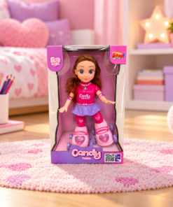Boneca Candy Patinadora com Luz e Som Zoop Toys
