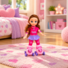 Boneca Candy Patinadora com Luz e Som Zoop Toys