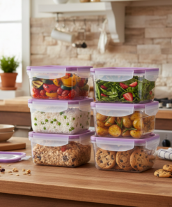 Kit 6 Pote com Hermético 537ml ideal para manter alimentos