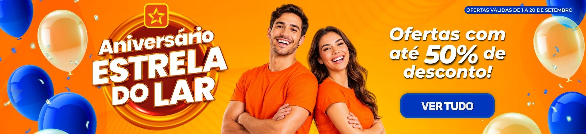 Banner Aniversário Estrela do Lar