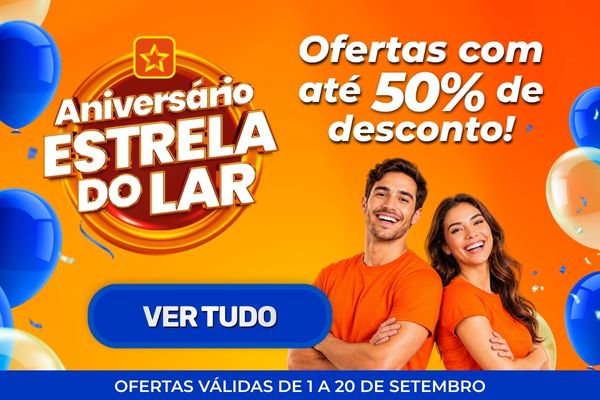 Banner Aniversário Estrela do Lar