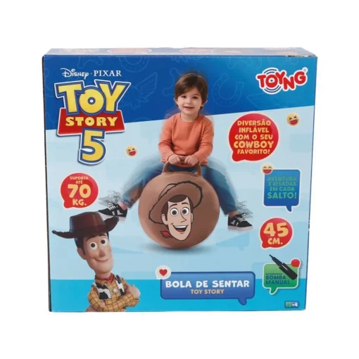 Bola de Sentar Toy Story 45cm Pula Pula Infantil