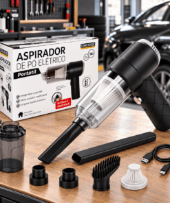 Mini Aspirador de Pó Sem Fio Portátil para Carro