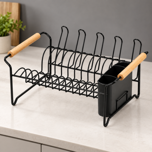 Escorredor de Louça Preto Eco Design para Cozinha Arthi