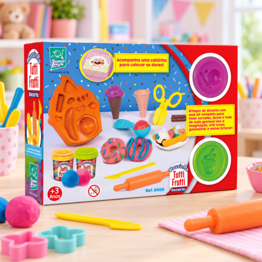 Kit Massinha de Modelar Infantil Doceria Super Toys