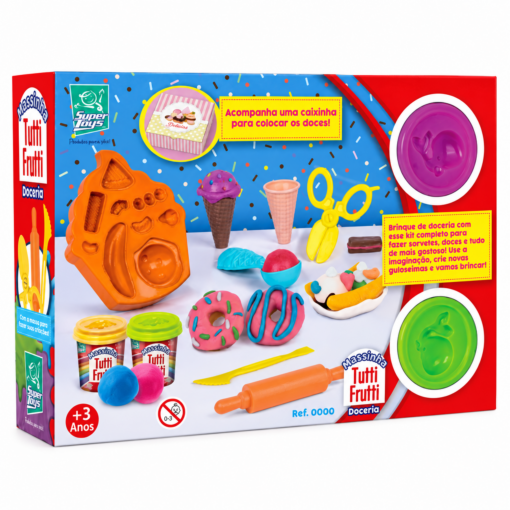 Kit Massinha de Modelar Infantil Doceria Super Toys