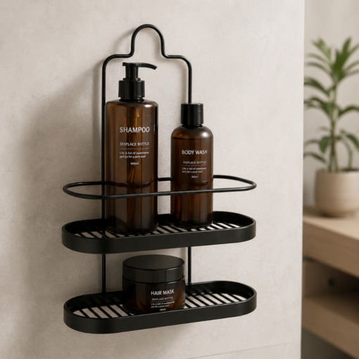 Porta Shampoo Duplo Wave para Box de Banheiro